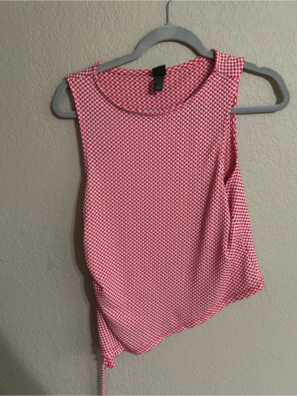 wild fable Red Micro-Check Skirt Set